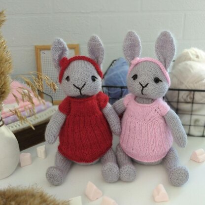 Bunny knitting pattern. Tia The Little Bunny