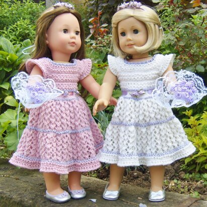 21 Top Down Flower Girl Dress - knitting pattern