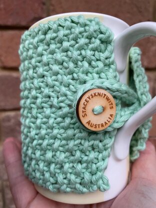 Bushrangers Coffee Cozy by Staceysknitwits