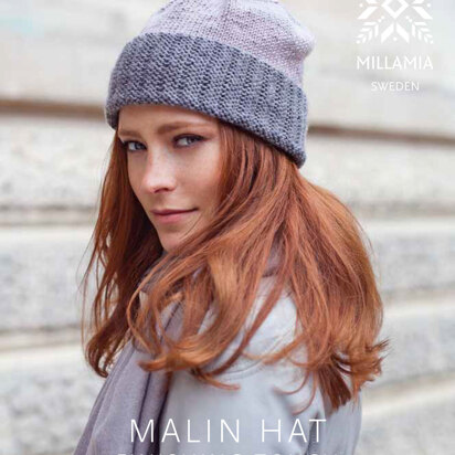 "Malin Hat" - Hat Knitting Pattern in MillaMia Naturally Soft Aran