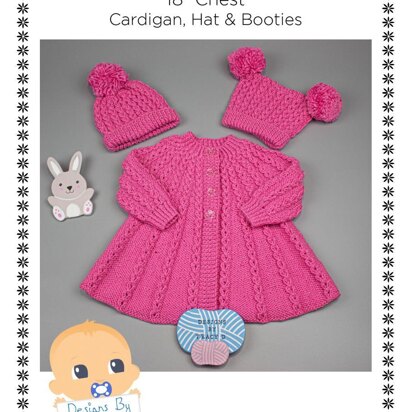 Aurora swing coat baby knitting pattern