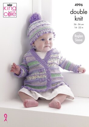 Jackets, Hats and Dress in King Cole DK - 4996 - Downloadable PDF