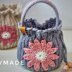 Daisy Draw String bag