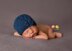 #3 Newborn cabled beanie