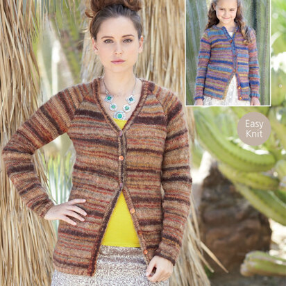 Cardigans in Sirdar Divine - 7177 - Downloadable PDF