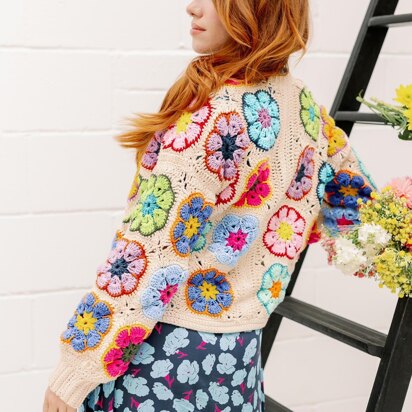 African Flower Cardigan