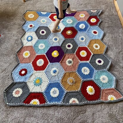 Hexagon blanket