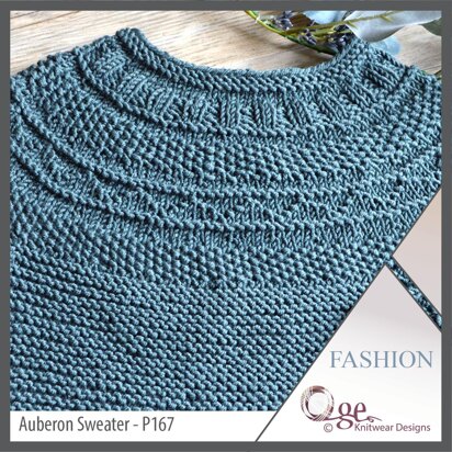 OGE Knitwear Designs P167 Auberon Sweater PDF
