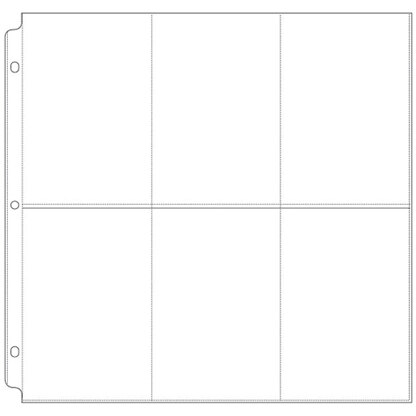 We R Memory Keepers We R Ring Photo Sleeves 12"X12" 10/Pkg - (6) 6"X4" Pockets