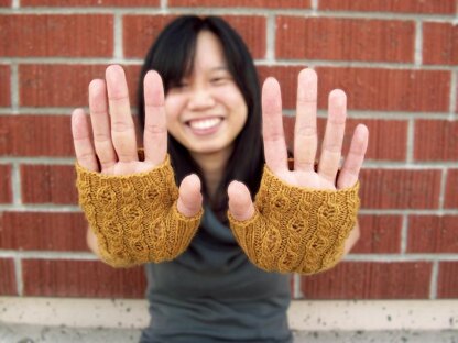 Honeycomb Twist Mitts