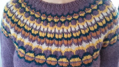 Colourwork yoke sweater