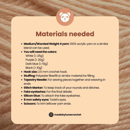 Toriel Crochet Pattern | Undertale Amigurumi