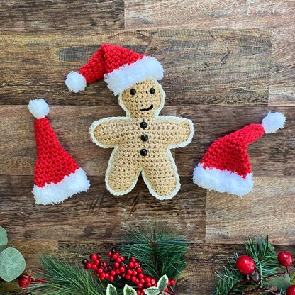 Gingerbread Man Crochet Stuffy Ornament / Garland￼