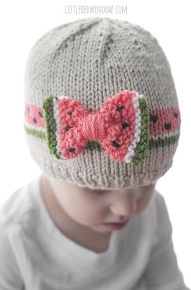 Watermelon Bow Hat