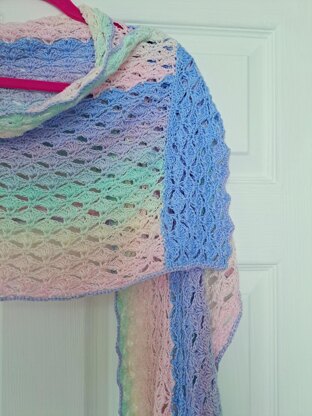 Crochet Vintage Emmeline Victorian Shawl Pattern