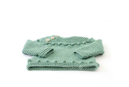 Size 3-6 months – Prehistoric Sweater/Bodice