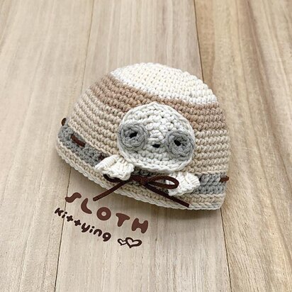 Sloth Beanie for Preemie and Doll Hat by Kittying