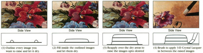 Sakura Hobby Craft 3D Crystal Lacquer Starter Kit - 2oz