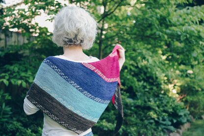 Finley Breese Morse Code Shawl