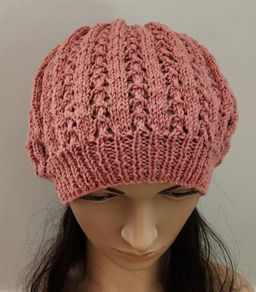 Felicity - slouchy lace beanie