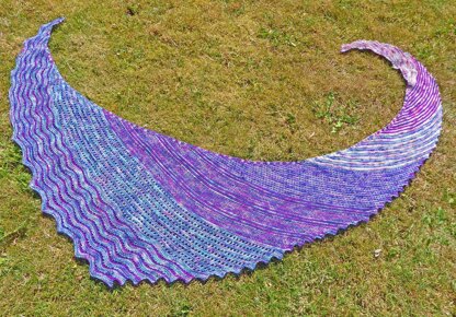 Crescent Steps Shawl KAL