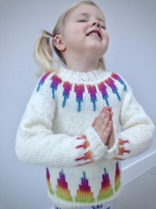Rainbow Spikes Child Sweater