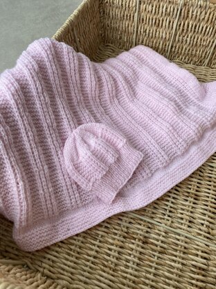 Ladder Baby Knit Blanket