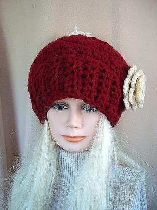 709 CHUNKY PEBBLE STITCH SLOUCHY HAT