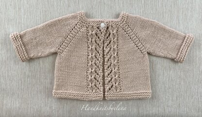 Baby Cardigan with Fancy Borders