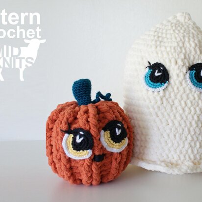 Cuddly Ghost and Pumpkin (2016021)