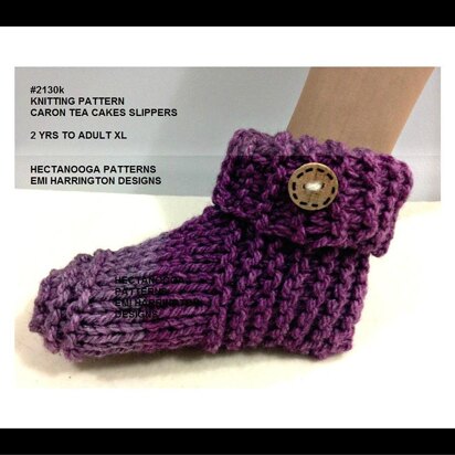 2130k - Cozy Slippers (knit) - knitting pattern