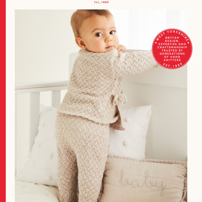 Tie-Side Top & Trouser Suit in Sirdar Snuggly 2ply - 5522 - Downloadable PDF