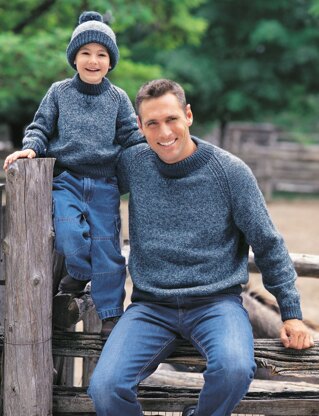 Family Raglan Sweatshirt in Patons Classic Wool Worsted
