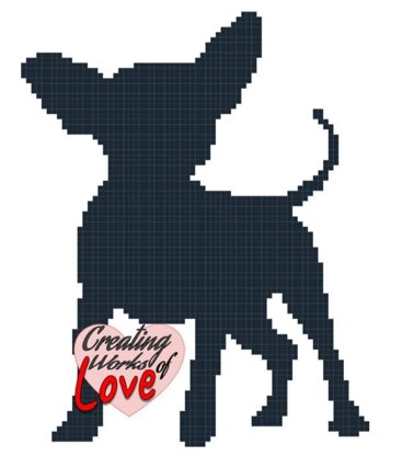 Chihuahua Silhouette C2C Graphgan