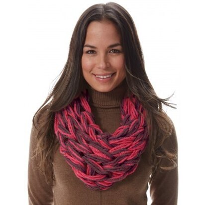 I-Cord Arm Knit Cowl in Bernat Softee Chunky