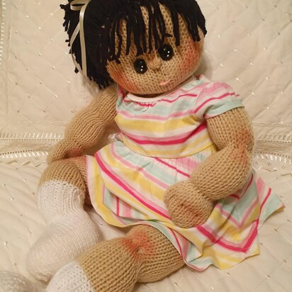 The Woollie Dolls - 2.6ft tall Sculptured  Baby Olivia Pyjama Case