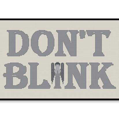 Don't Blink - Letters - PDF Cross Stitch Pattern