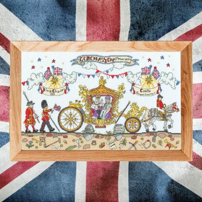 Bothy Threads Cut Thru' Coronation Carriage Cross Stitch Kit - 39 x 24cm