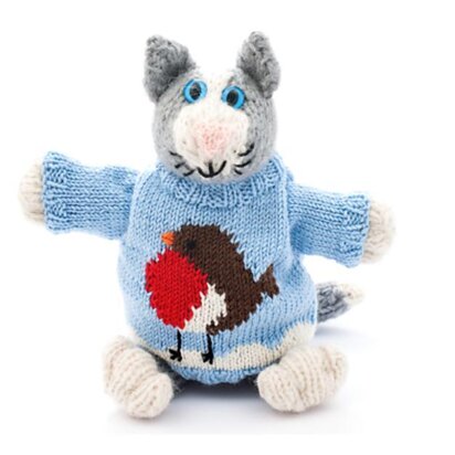 Christmas Kitty Kat - knitting pattern