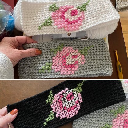 Cross Stitch Headband & Mitts