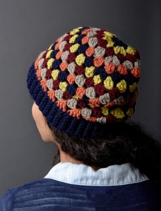 Granny Stripes Hat in Bernat Super Value - Downloadable PDF