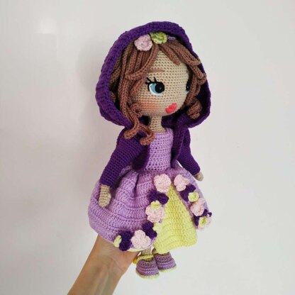 Crochet doll with clothes pattern, Basic amigurumi doll pattern, Astrid doll in English, Deutsch, Français, Spanish (Español)