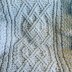 Extra-Big Braided Celtic Cable Saxon Braid Blanket