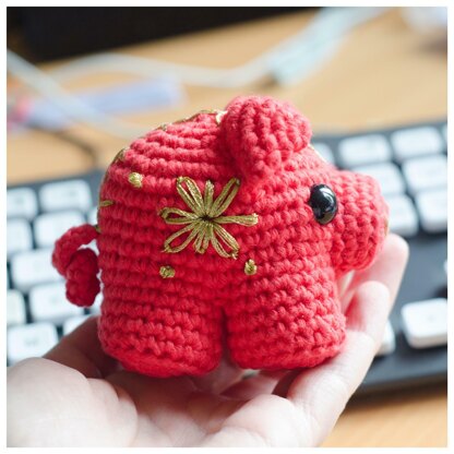 Candy Piggy - Chinese year of the pig version - Lunar New Year - Amigurumi