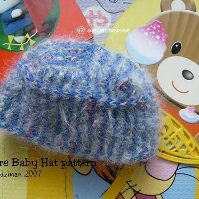 Square Baby Hat - knitting pattern