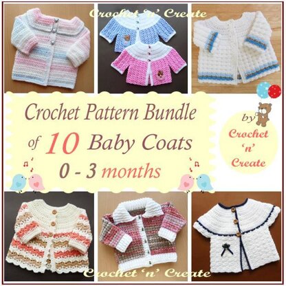 10 Baby Coat Patterns (0-3 months)