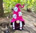 Witch with skulls on Halloween