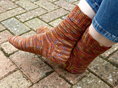 Vanilla Sock with Gusset and Choice of Reinforced Heel