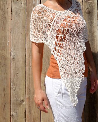 Laced Shoulders Poncho