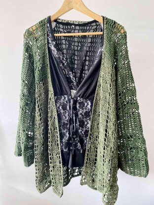 Spring lantern cardigan